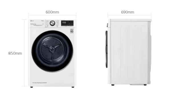 LG 9kg Dual Inverter Heat Pump Dryer with Auto Cleaning condenser (VD-H9066WSR) - Image 17